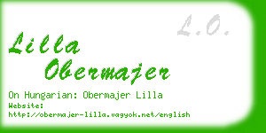 lilla obermajer business card